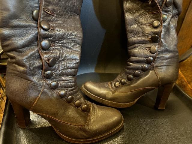 @*a様 PATRIZIA PEPE・イタリア製・本革茶ブーツ・25cm