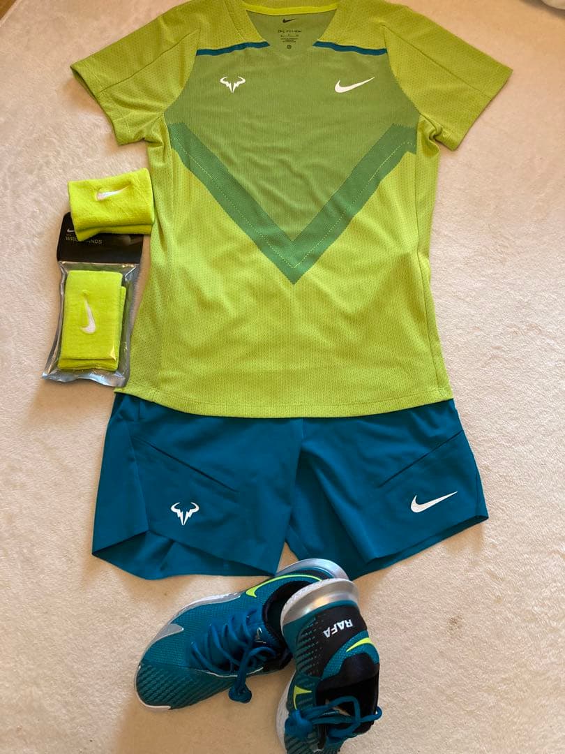 【ナダル】14回目大会制覇 2022全仏最終優勝着用ウェア類一式