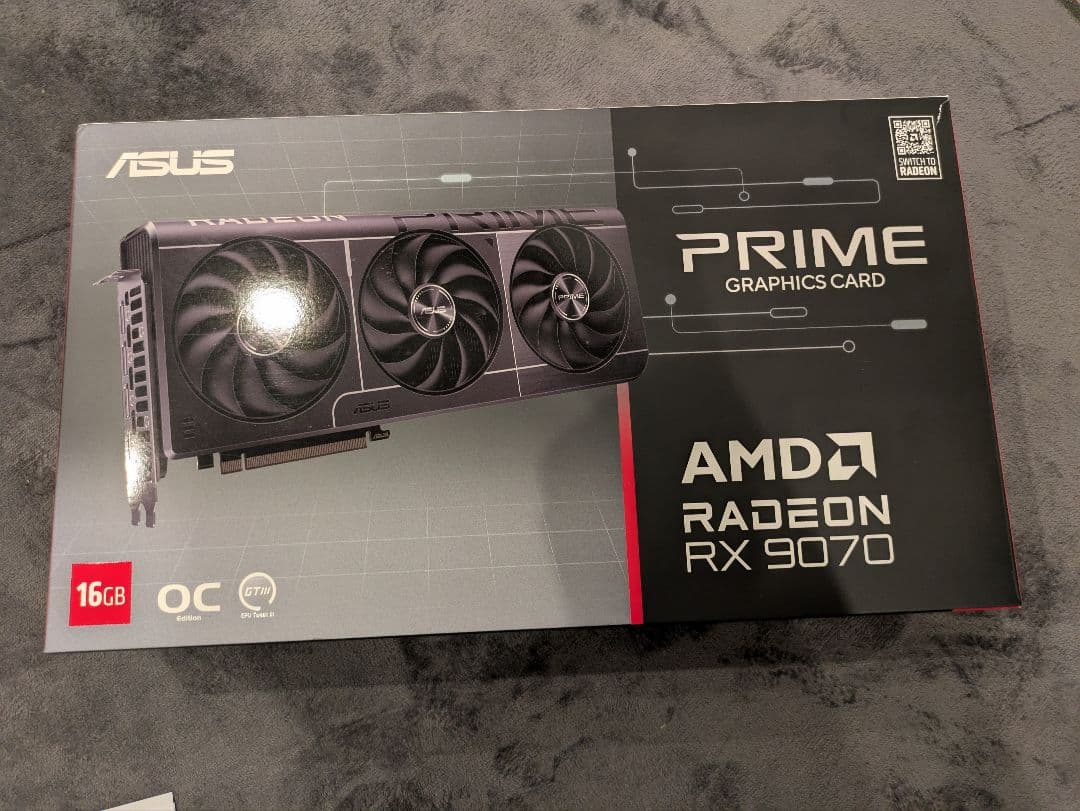 グラフィックボード・グラボ・ビデオカード radeon rx9070 oc edition 16GB GDDR6