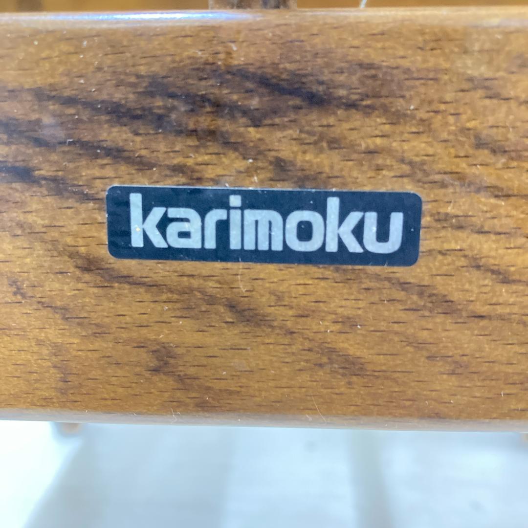 【カリモク】コロニアル　ダイニングチェア　椅子 レトロ