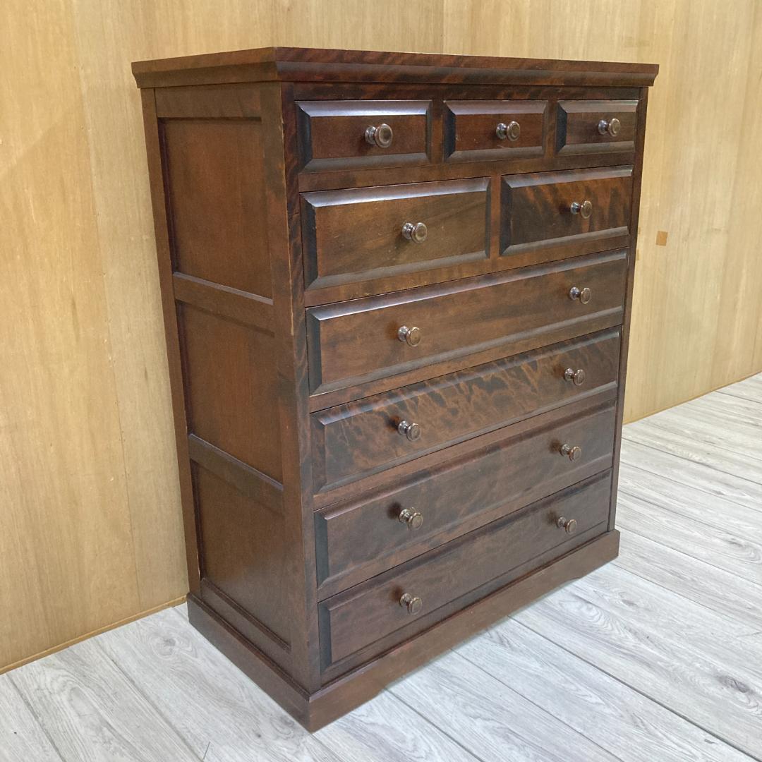 北海道民芸家具 整理箪笥 チェスト 樺材 和モダン 収納家具 北民