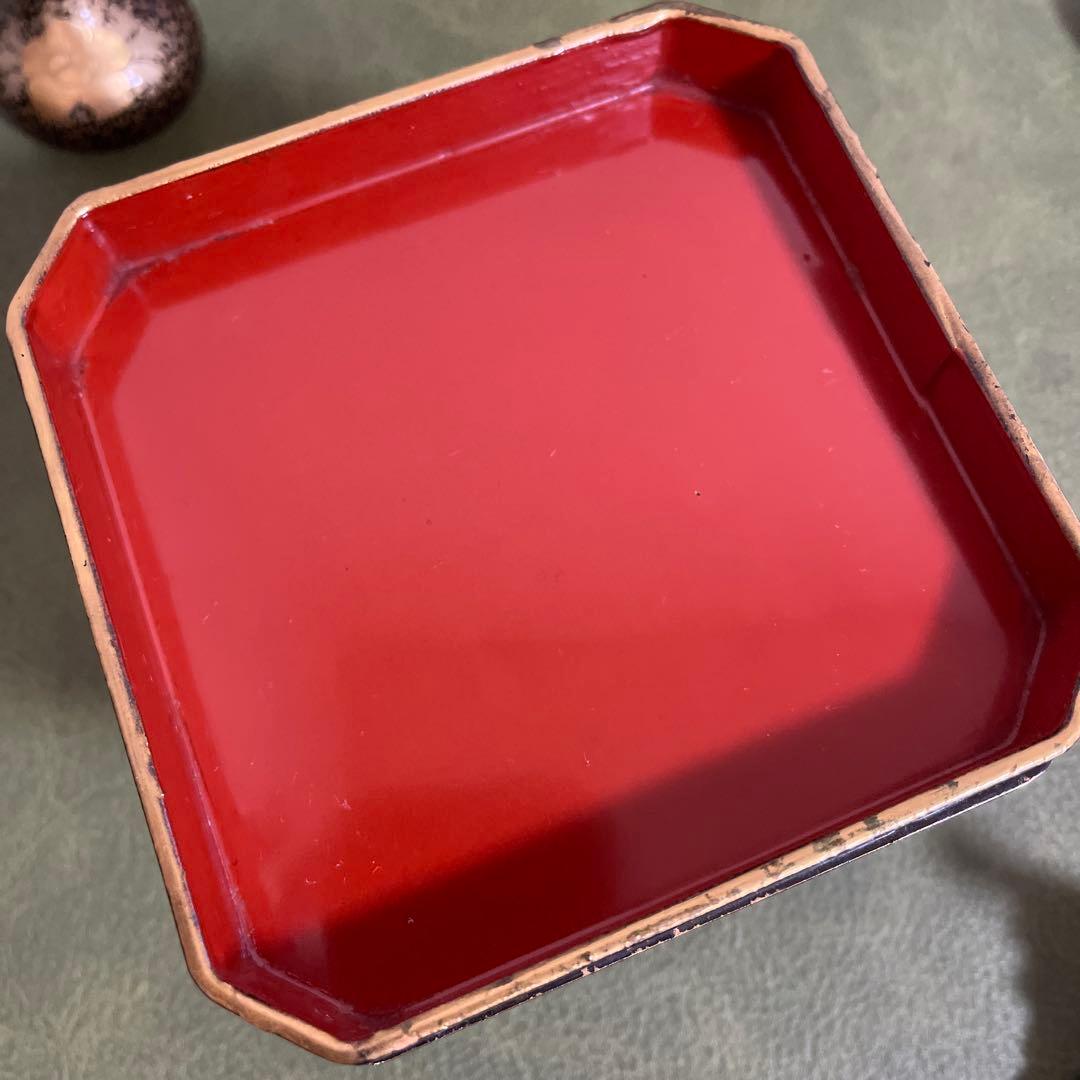 お雛様　お道具　懸盤膳揃　漆塗　木製　蒔絵　ヴィンテージ品