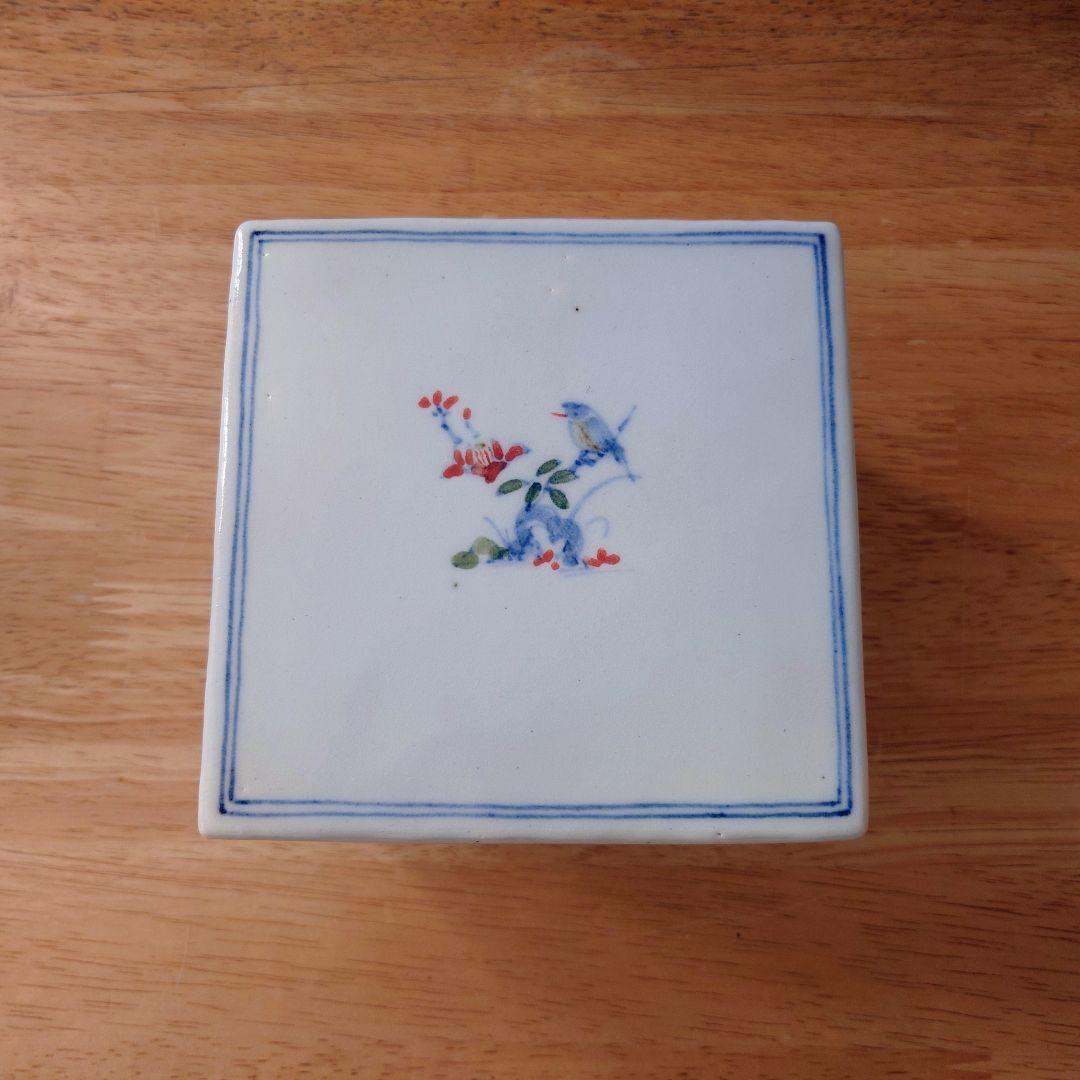 日高直子　2段陶箱（お重）