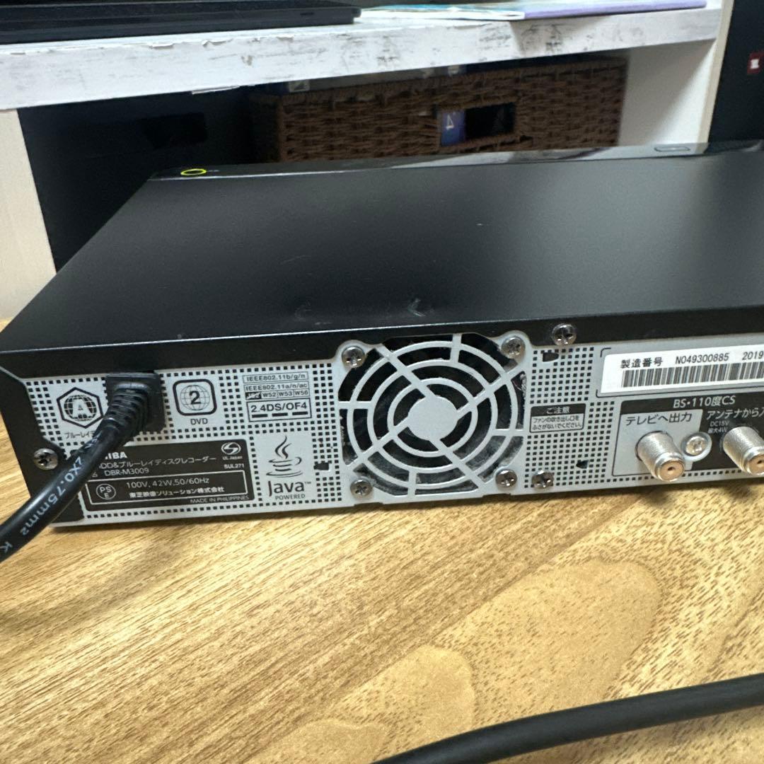 【ジャンク】東芝　REGZAタイムシフトマシン　DBR-M3009 レコーダー