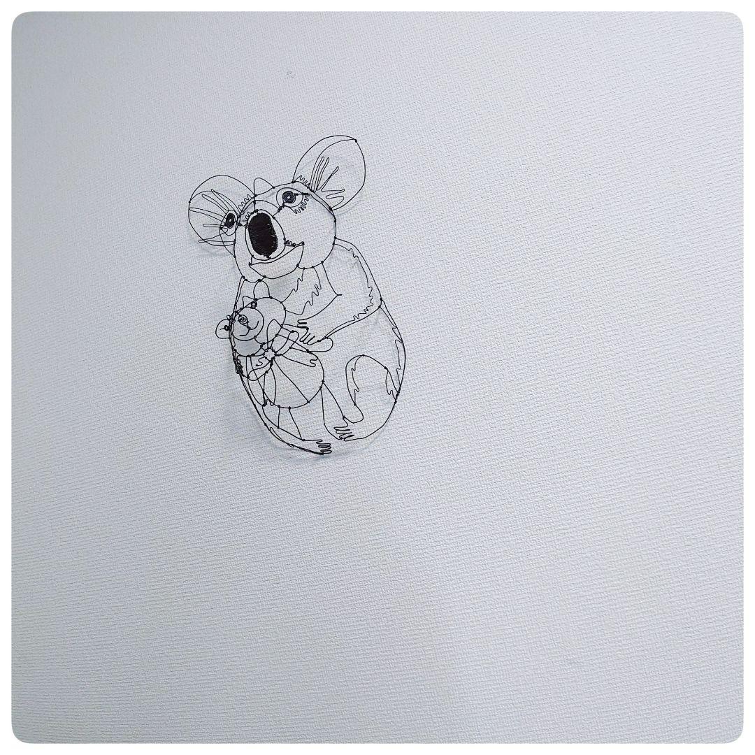 ワイヤーアート　コアラちゃん