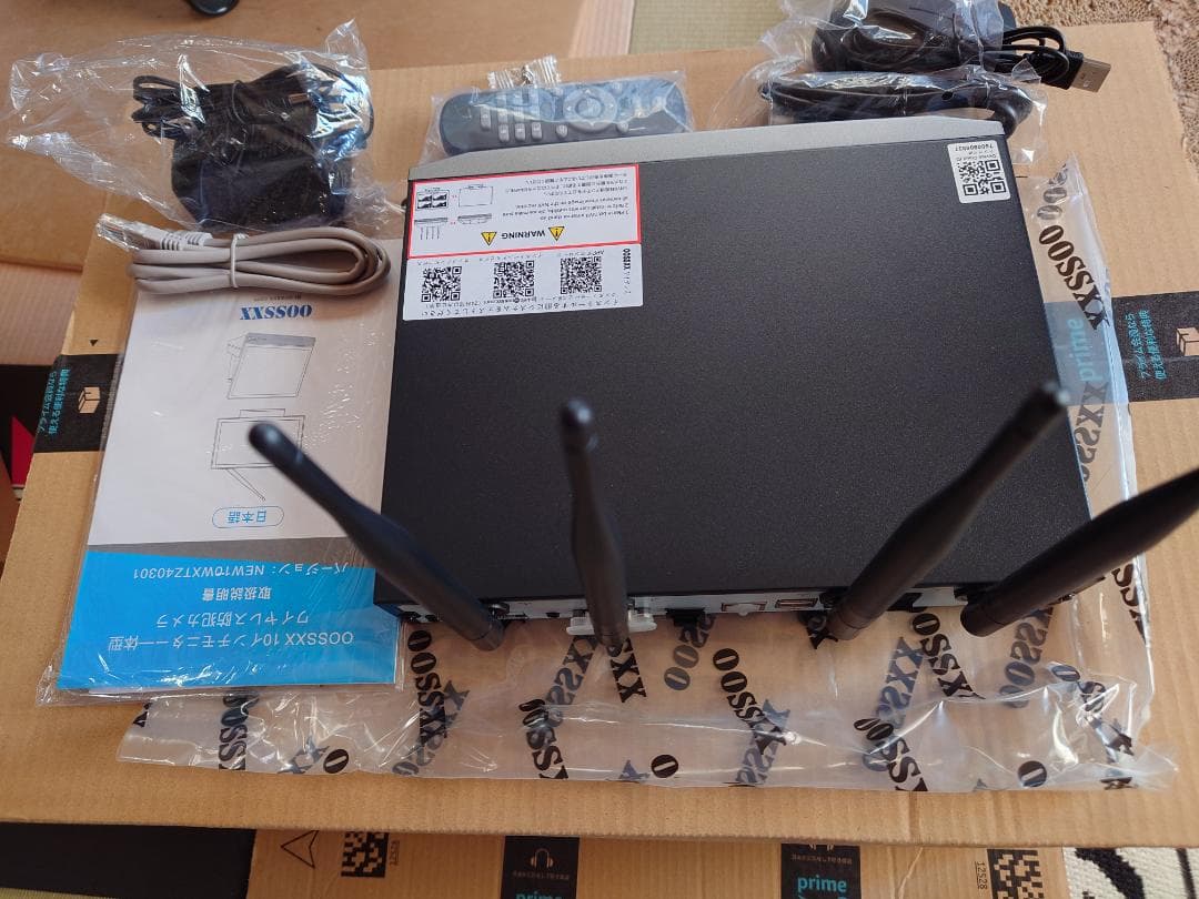 OOSSXX 10インチモニター一体型ワイヤレス防犯カメラ