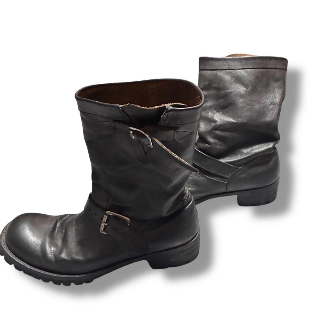 アタッチメント　エンジニアブーツ　ブラック　レザー　TOPFINEソール　y2k