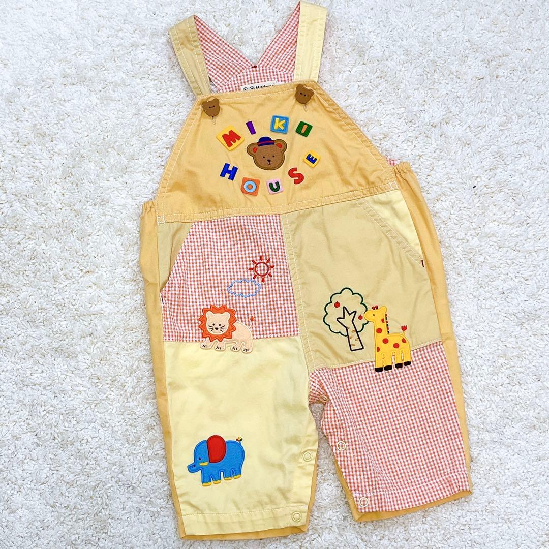 mikiHOUSE ミキハウス 半袖Tシャツ オーバーオール 帽子