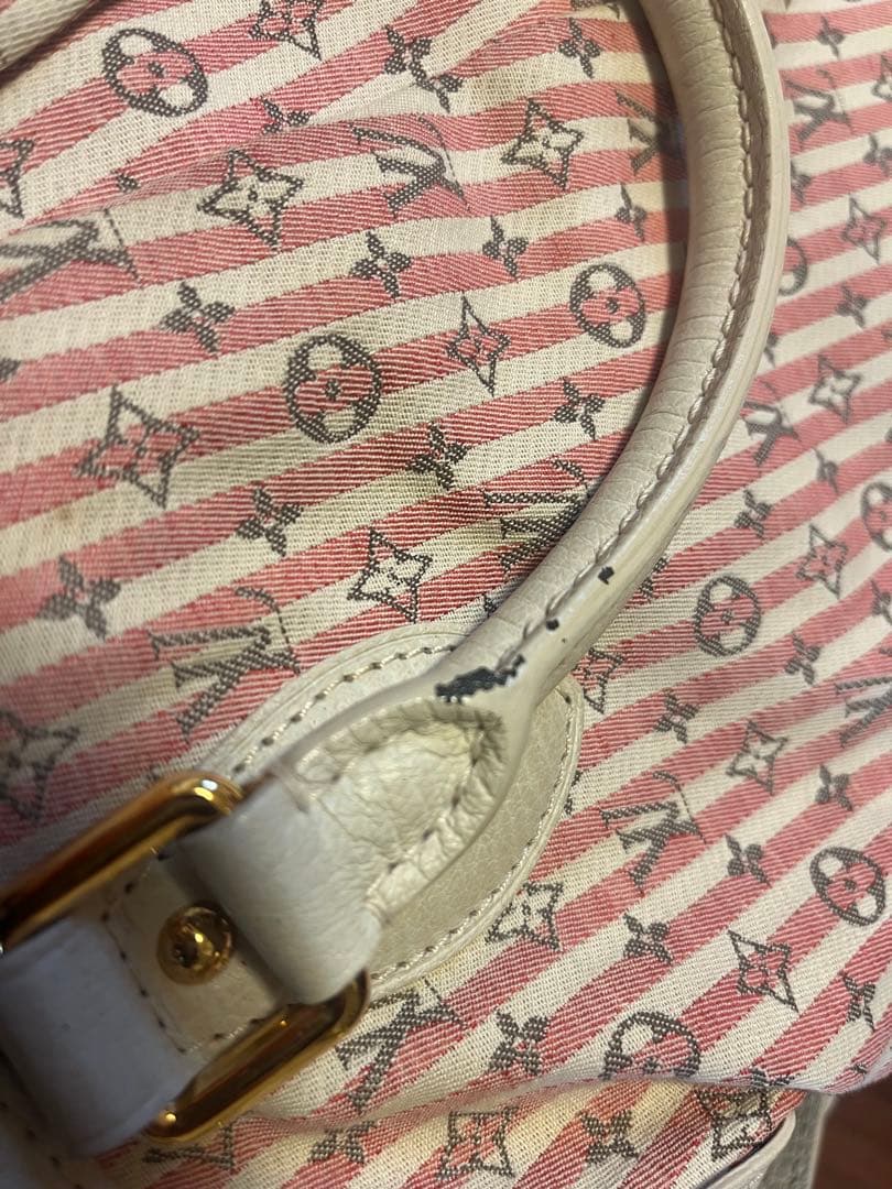 ルイヴィトン バッグ モノグラム ミニラン クロワゼット マリナPM ルージュ