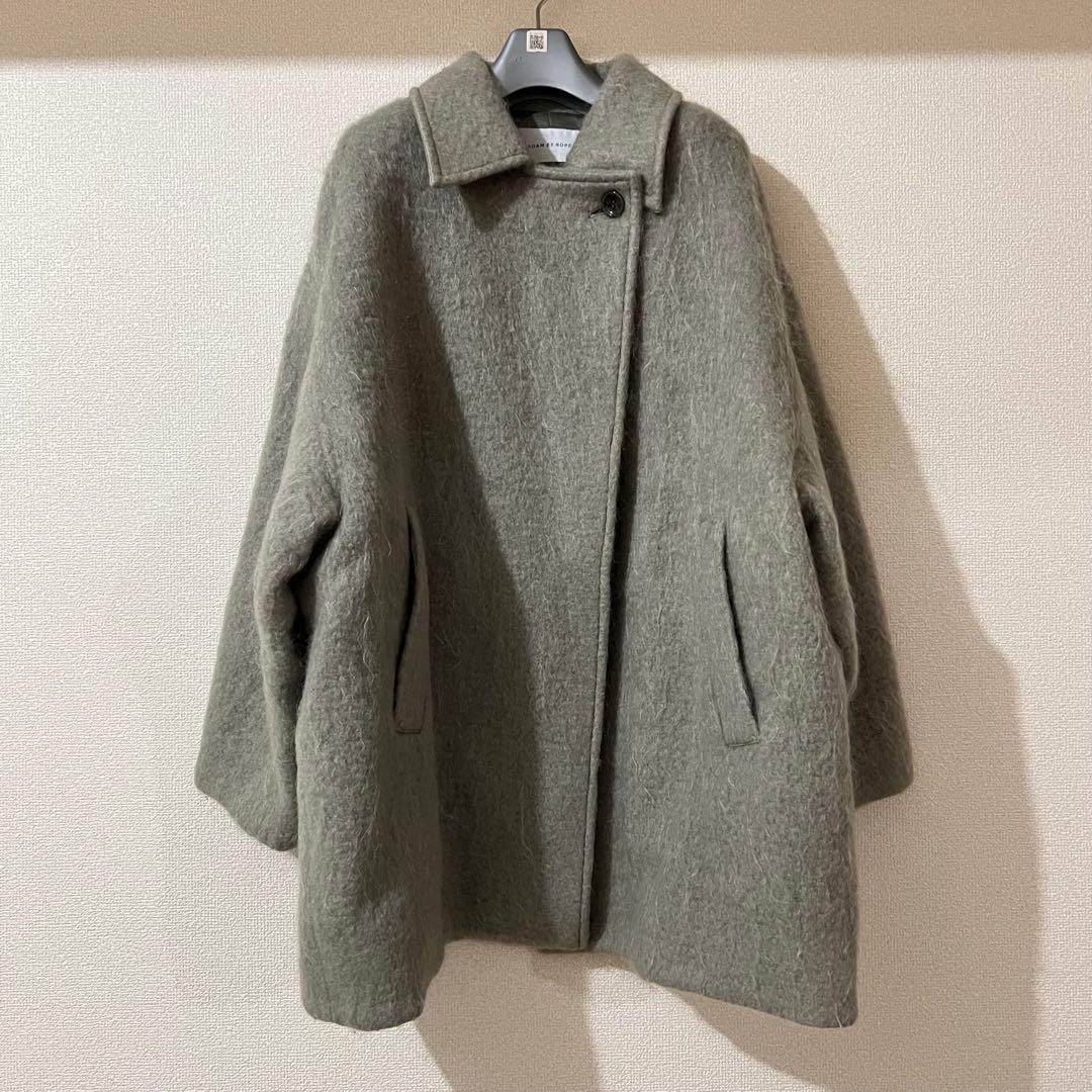 ADAM ET ROPÉ FEMME モヘヤシャギーミドルコート
