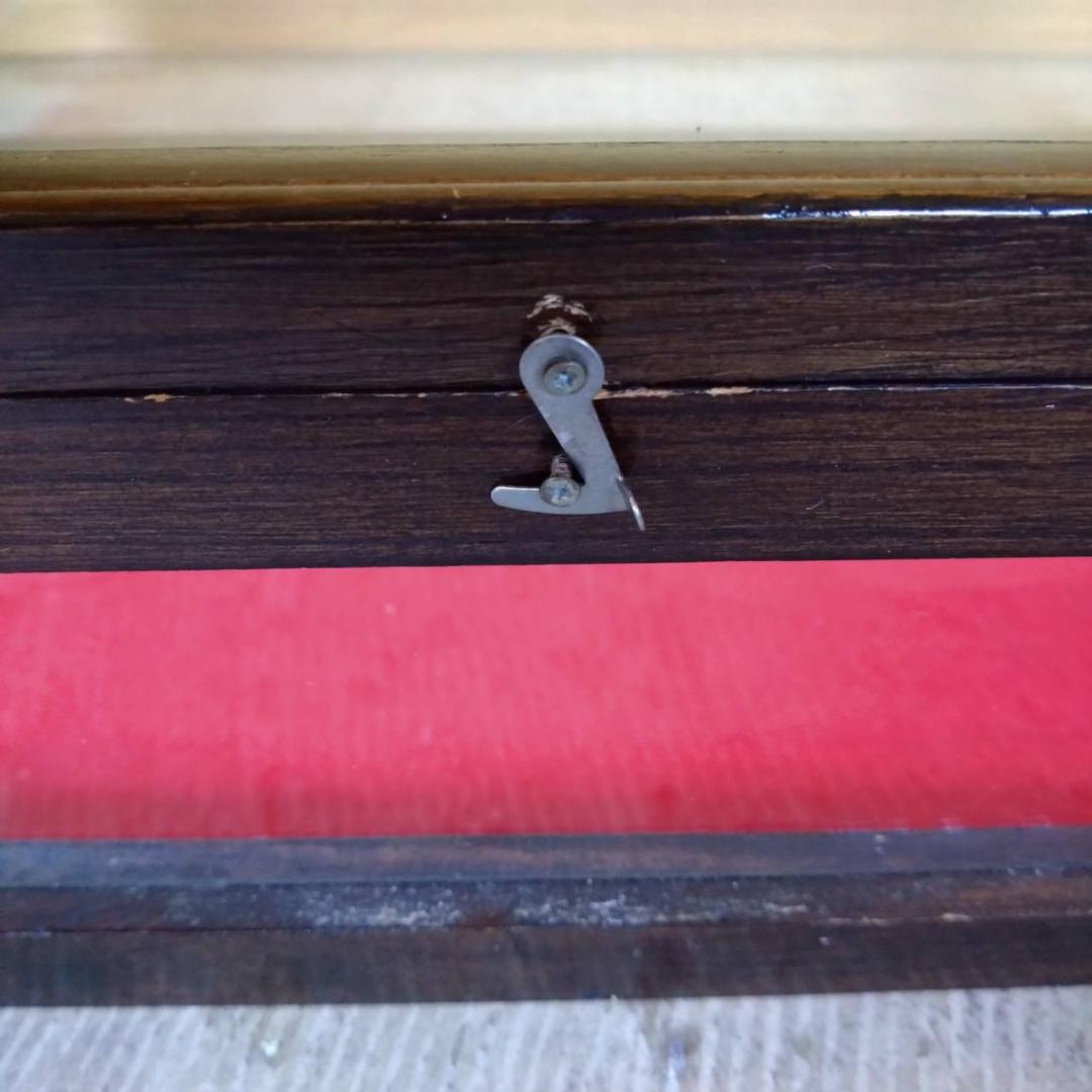 木枠　ガラスケース　アクセサリーケース