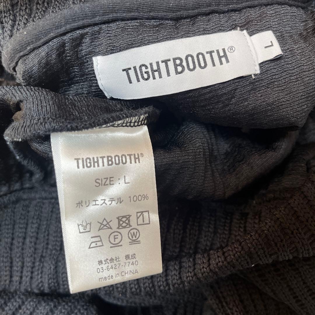 TIGHTBOOTH タイトブース ワッフル クルーニット セーター ブラックL