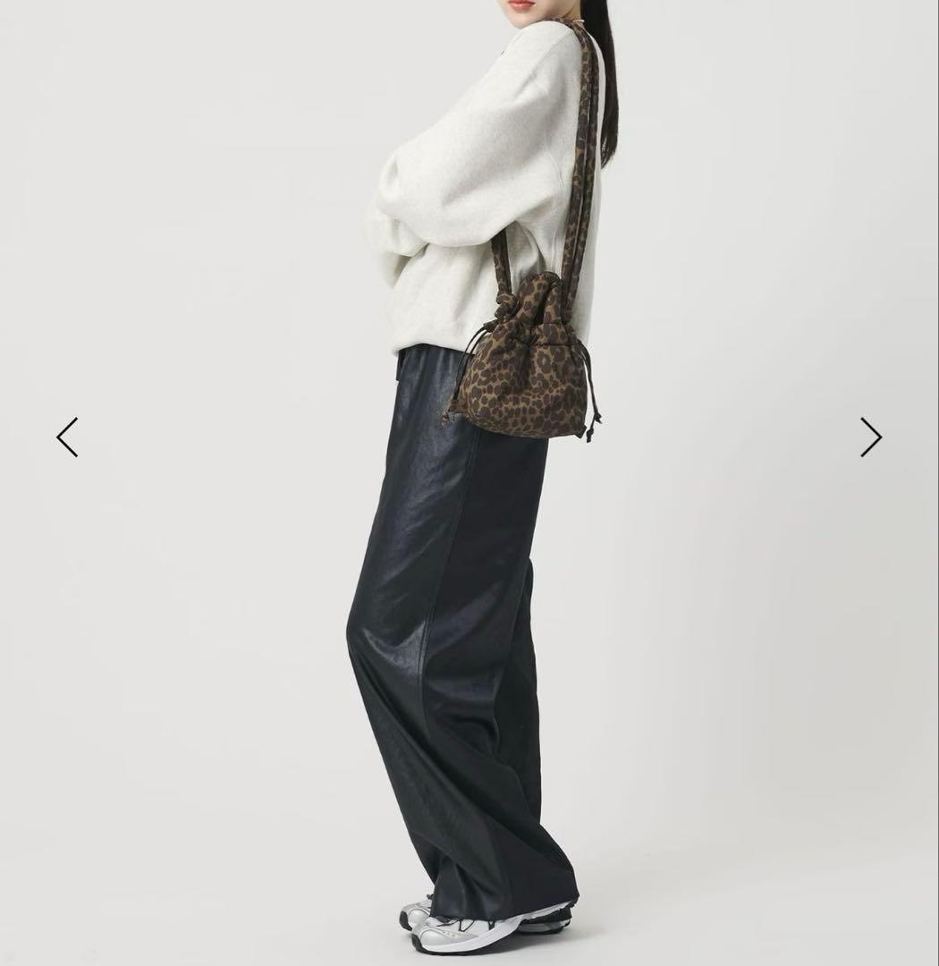 ＜OLEND>ONA MICRO ソフト ショルダーバッグ 3WAY/レオパード