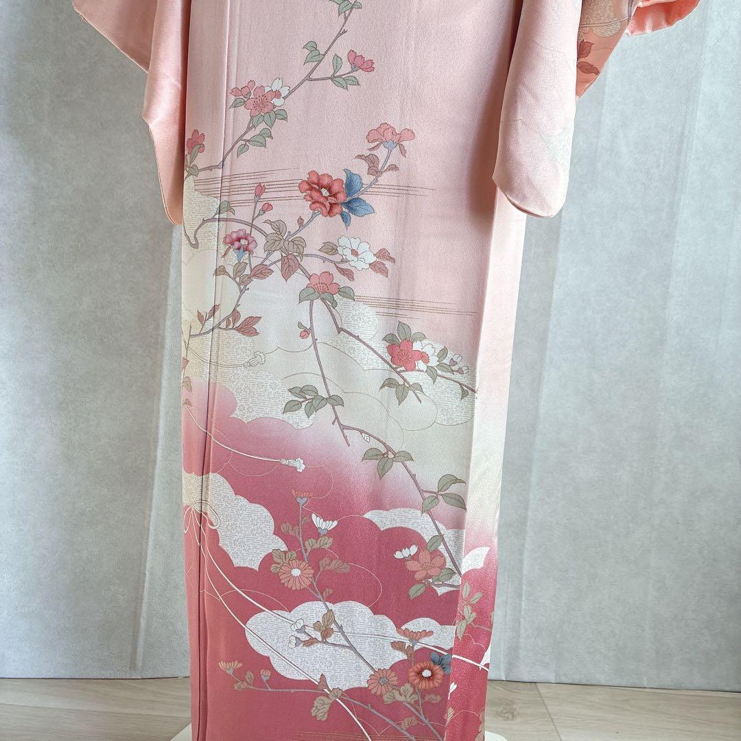 訪問着　フルセット　着物　正絹　やまと誂　入学式　金彩加工　上品な華やか　J10