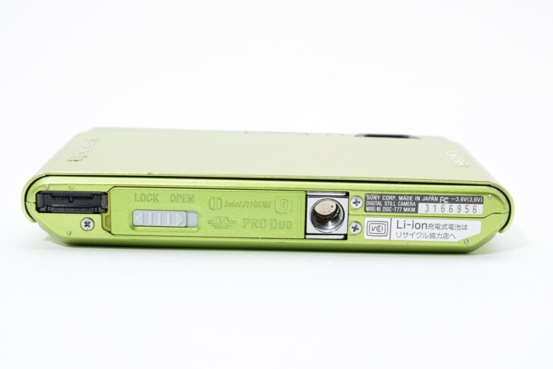 ソニー　SONY Cyber-shot DSC-T77 グリーン《動作確認済み》