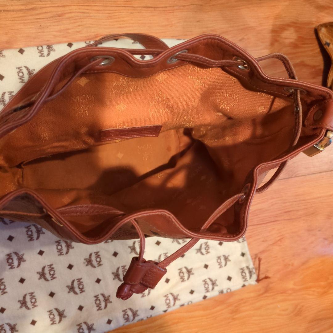 ⭐️90s MCM バケットバッグ ブラウンヴィセトス柄巾着 y2k 平成ギャル