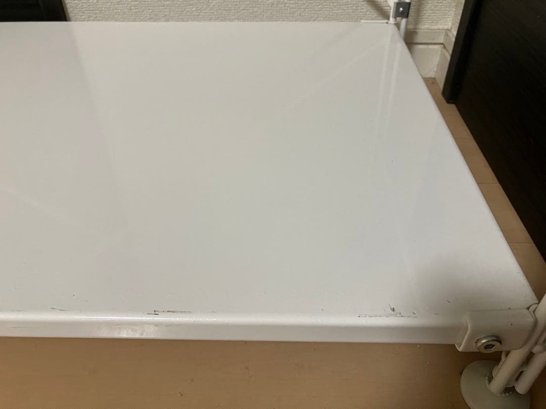 無印　スチールユニットシェルフ　ワイド・小・ライトグレー　幅８６×奥４１×高８３