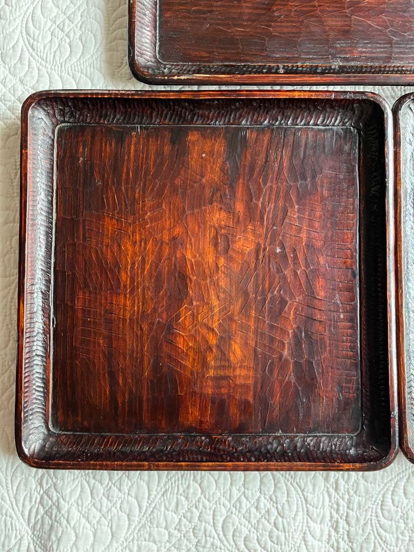 御膳 トレイ 木製 ３つセット