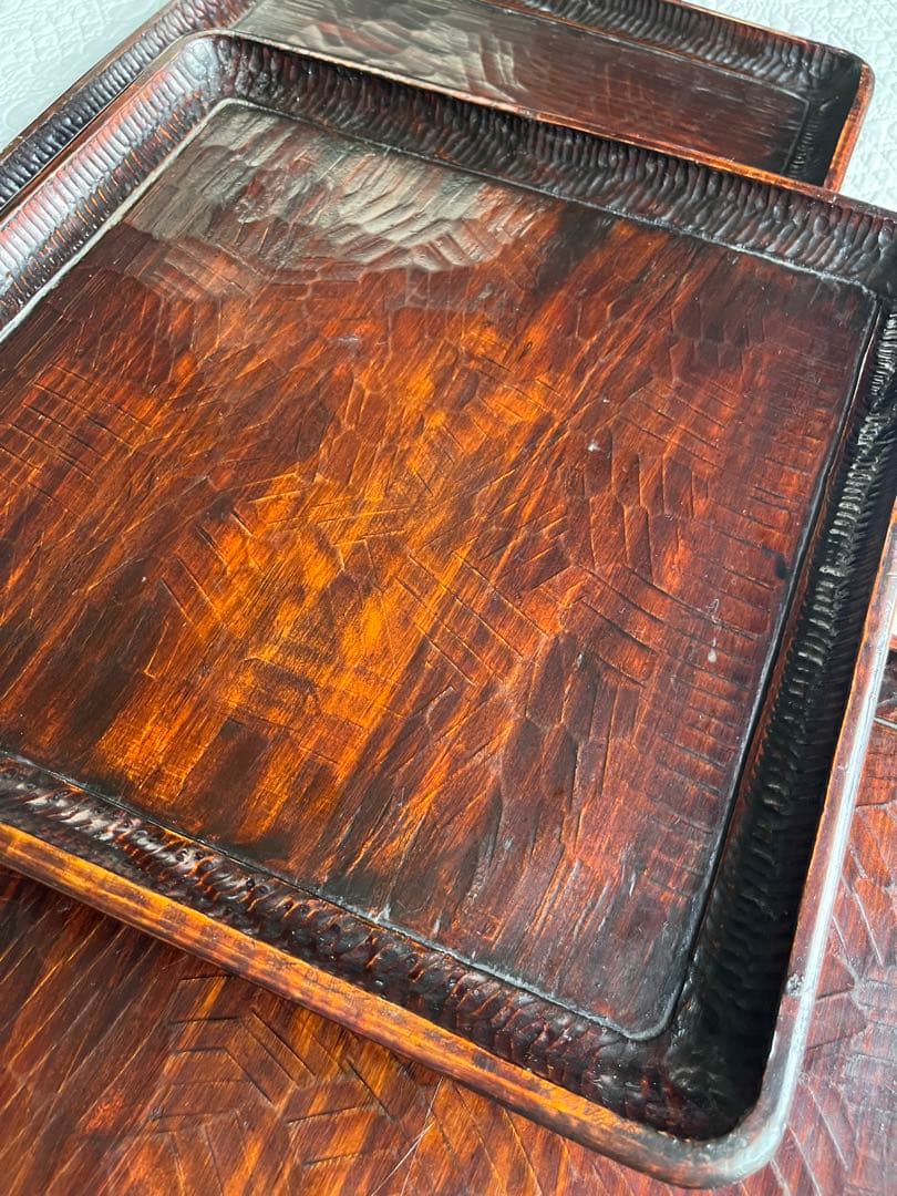 御膳 トレイ 木製 ３つセット