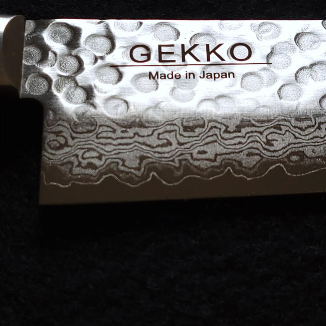 T*ツ様 日本製 VG10 ダマスカス 三徳包丁185mm 黒柄 G1756E