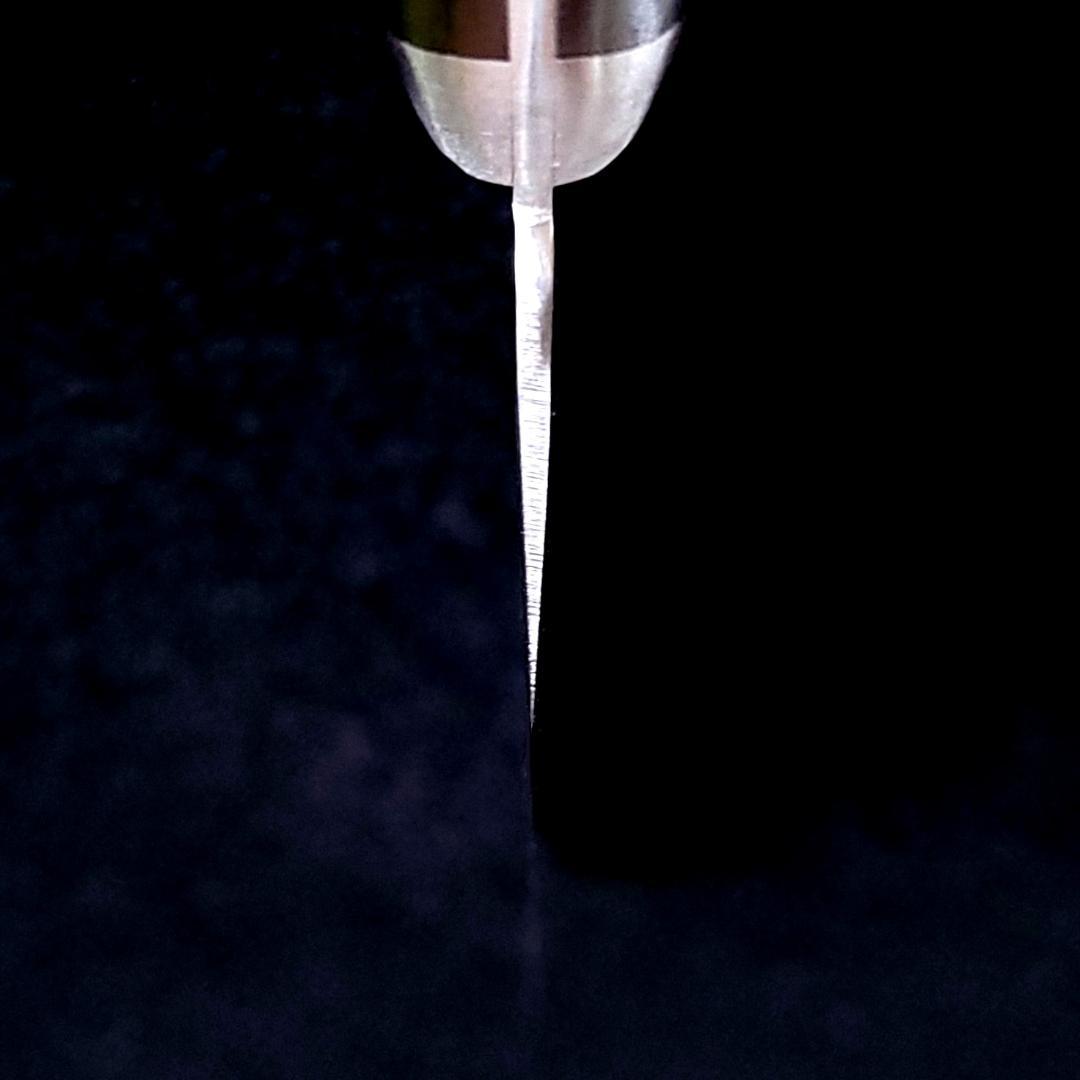 T*ツ様 日本製 VG10 ダマスカス 三徳包丁185mm 黒柄 G1756E