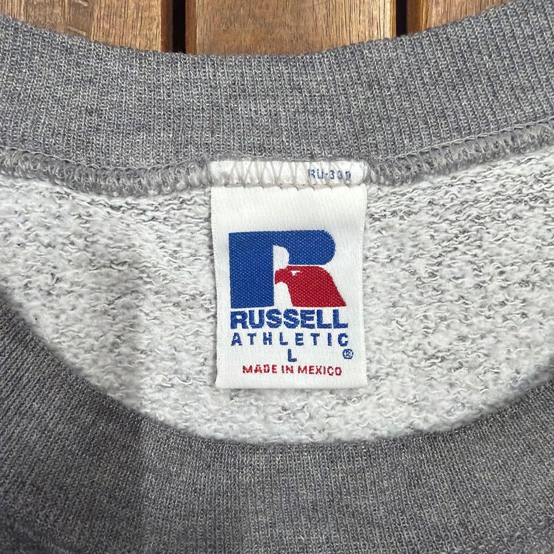 90s RUSSELL ATHLETIC スウェット 無地トレーナー Vガゼット