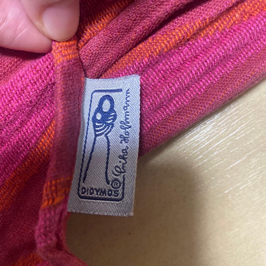 ベビーラップ　ディディモス　赤い波　5号（M）