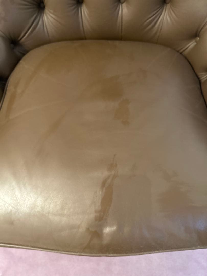 本革 クラシック 1人掛けソファ｜鋲打ち 猫脚 アンティーク調 高級家具