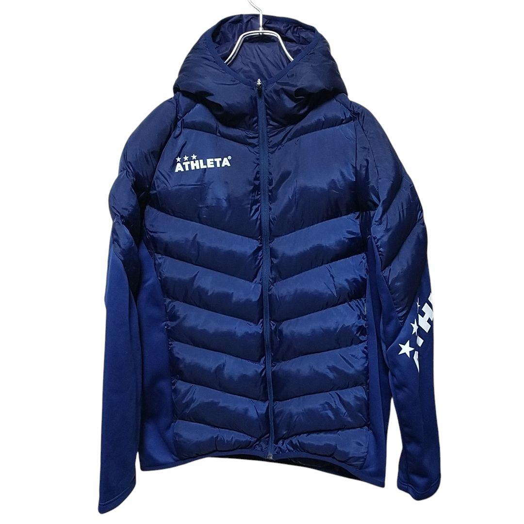 アスレタ 中綿ウォームジャケット上下 Oサイズ(XL) ネイビー