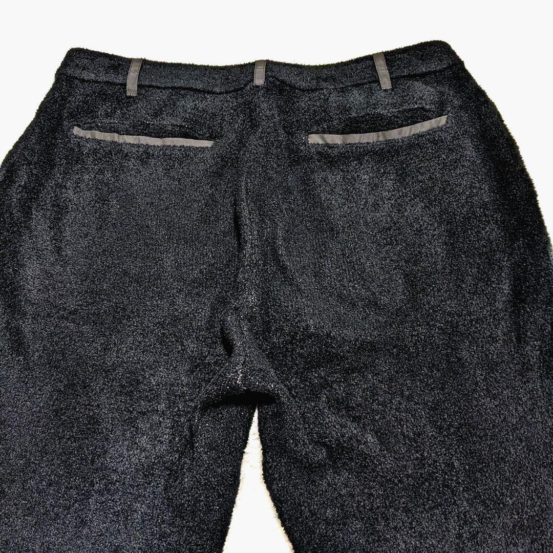 1PIU1UGUALE3 GOLF×戸賀敬城 シャギーリブパンツ XL ブラック
