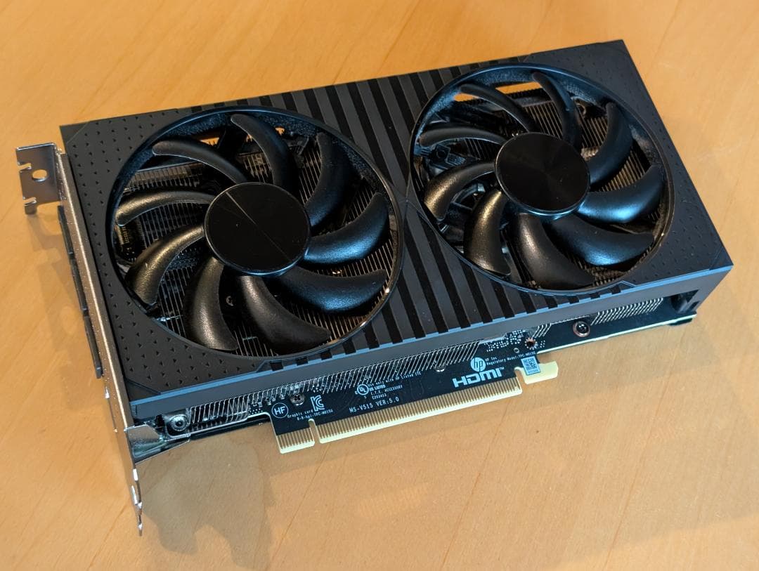 GeForce RTX 4060Ti 8GB：HP Victus 15L内蔵品