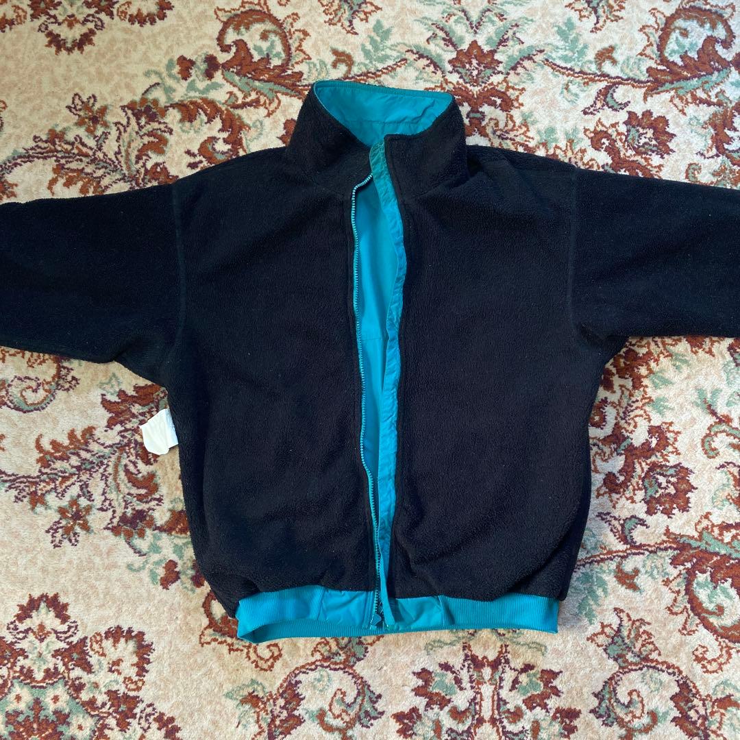 80s USA製 パタゴニア シェルドシンチラ ジャケット　ターコイズ　三角タグ