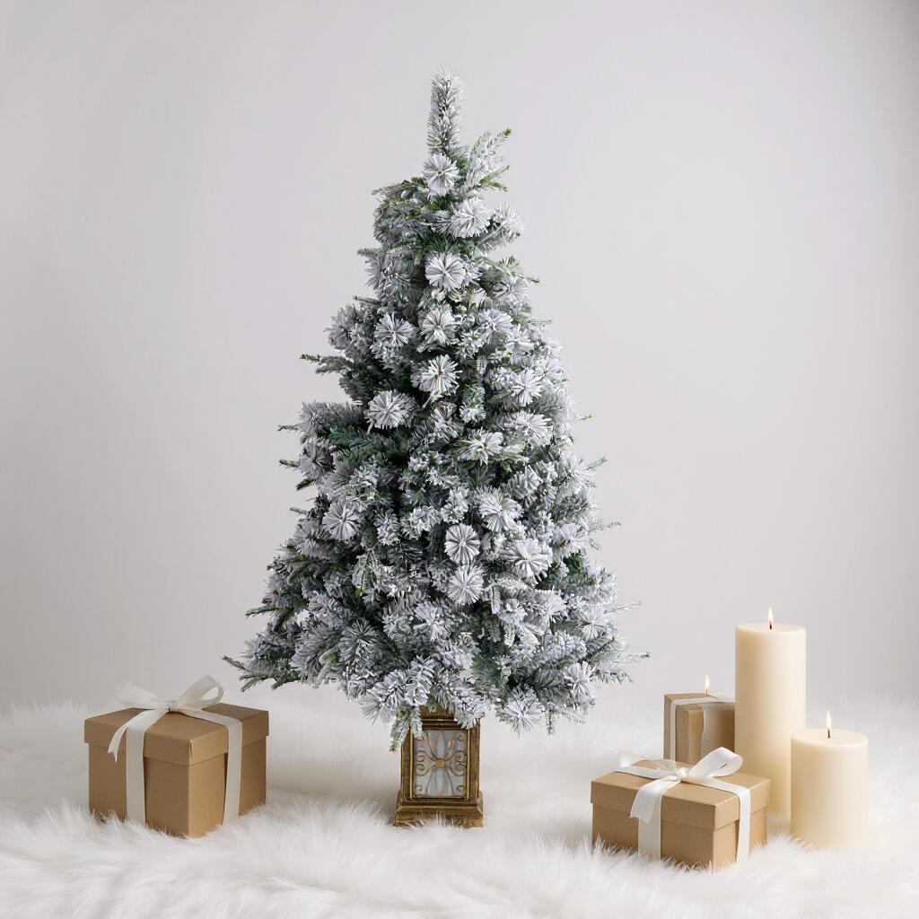 超人気！【高150cm 雪化粧】 クリスマスツリ Green+White