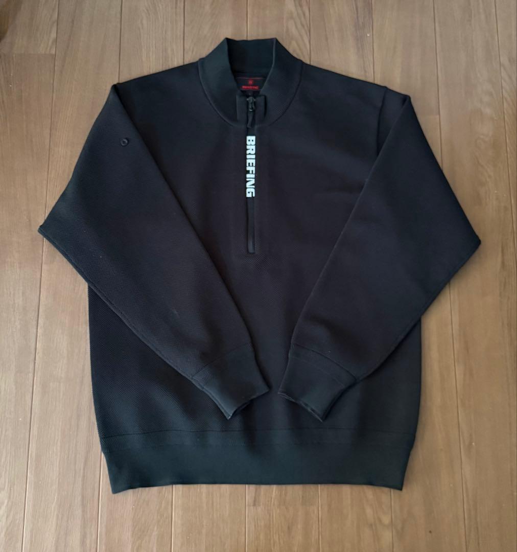 BRIEFING ハーフジップジャケット L ブラック