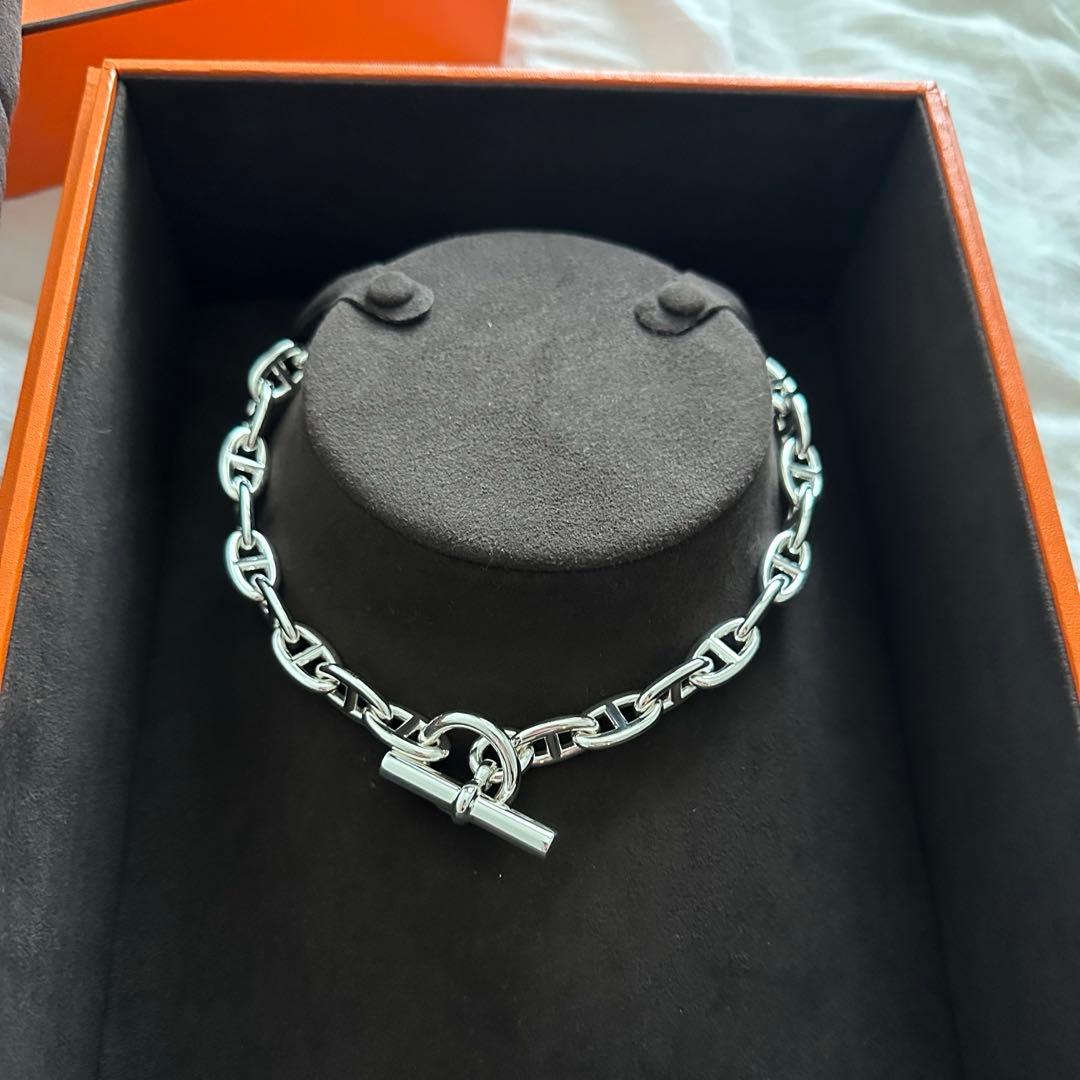 新品　HERMESシェーヌダンクル　アンカーチェーン　ネックレス