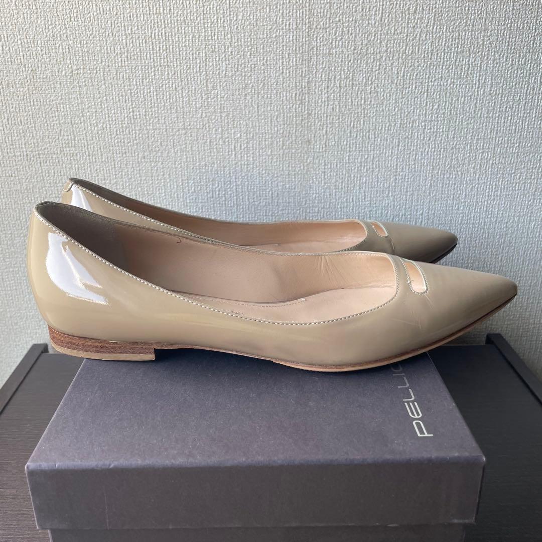Hihot様 ペリーコ　フラットパンプス　ベージュ36.5