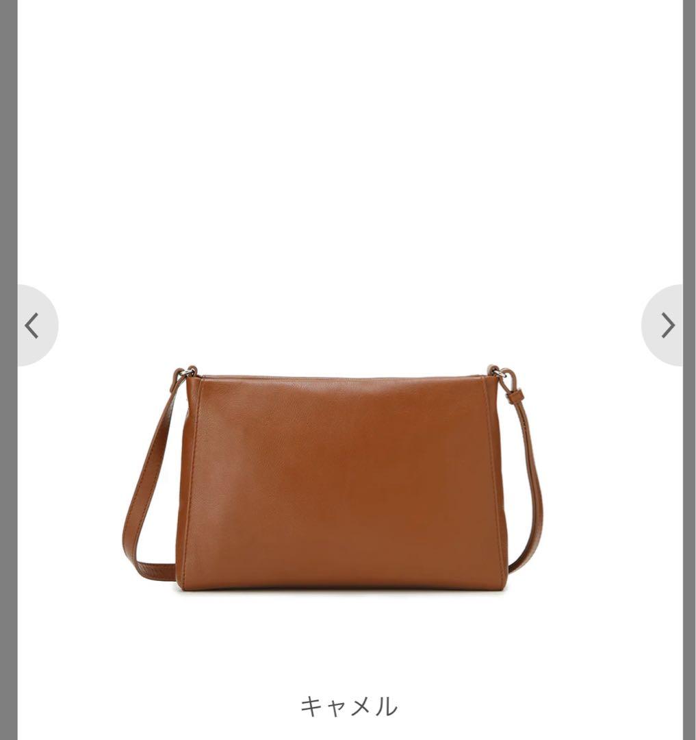 MOTHERHOUSE マザーハウス　キャメル　ショルダーバッグ　レザー　美品