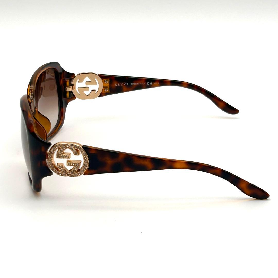 極美品✨ GUCCI グッチ サングラス GGロゴ ✨ラインストーン✨