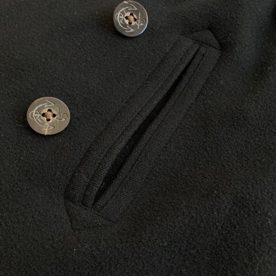 ラルフローレン ウール メルトン Pコート 11 黒 ブラック