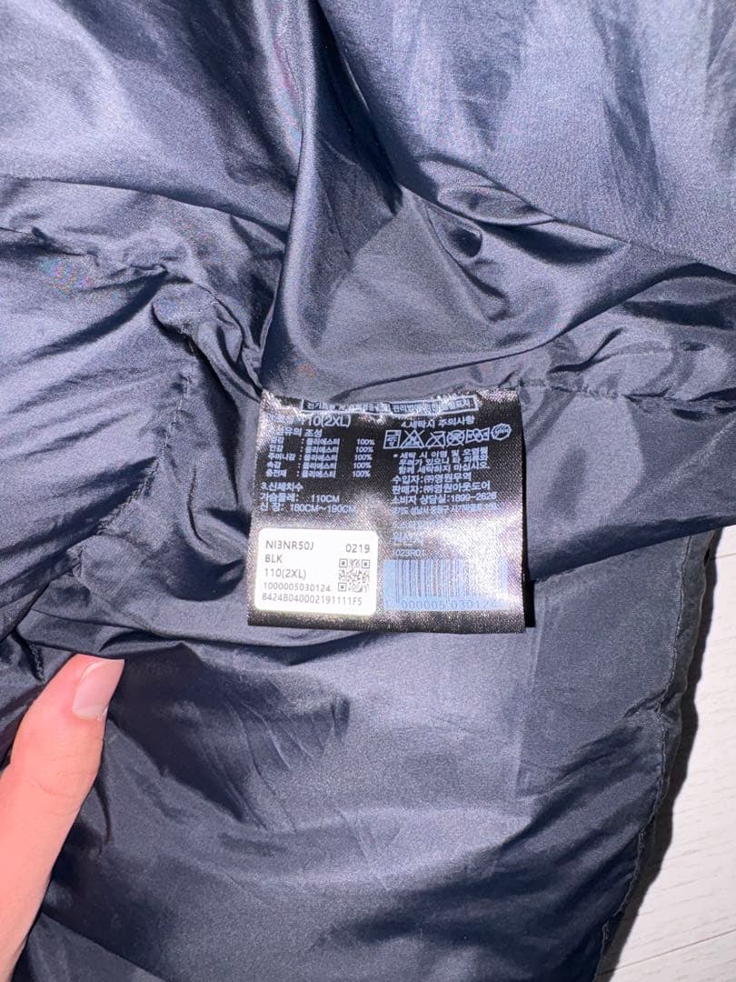 THE NORTH FACE ブラック ダウンジャケット 2XL