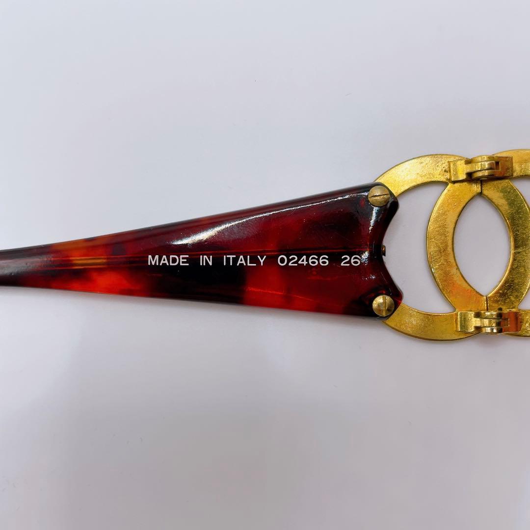 シャネル サングラス ココマーク 02466 べっ甲調　ブラウン　レディース