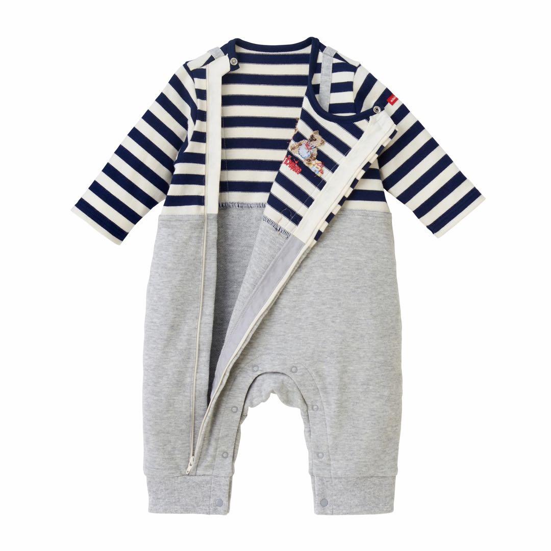 ミキハウス カバーオール 紺