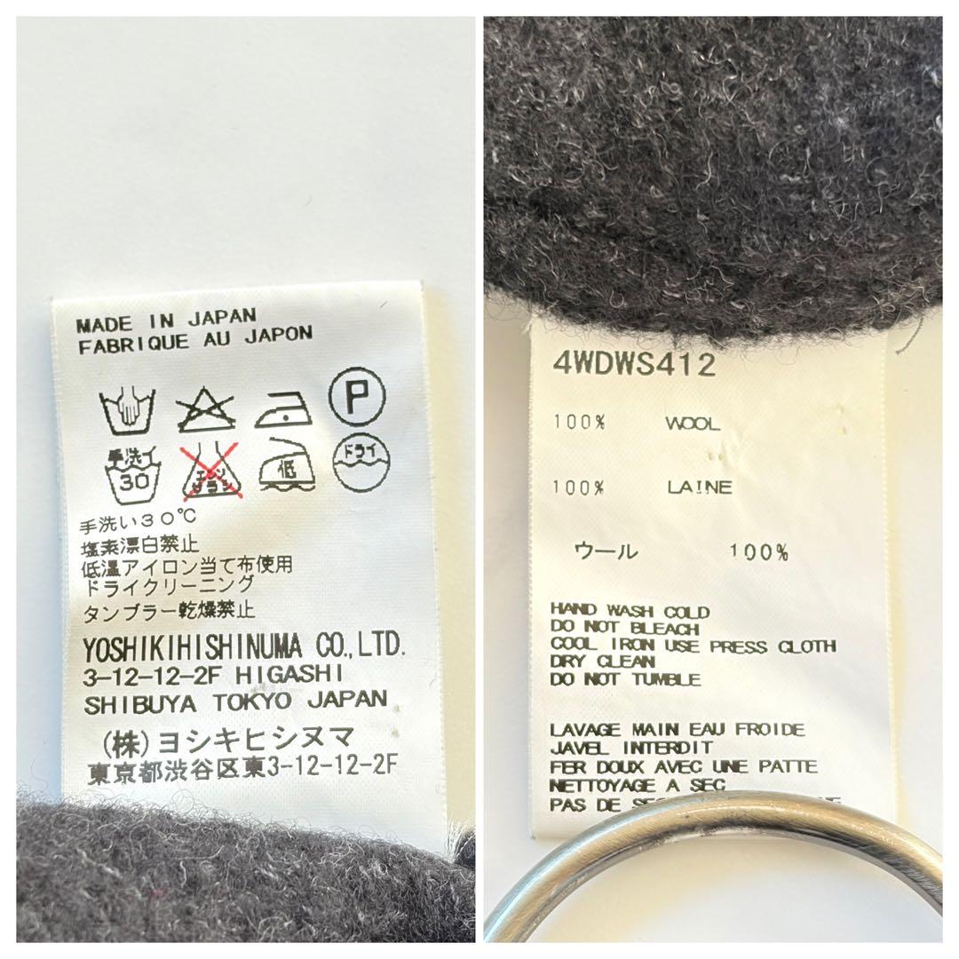 希少 YOSHIKI HISHINUMA ショートコート テーラード Aライン