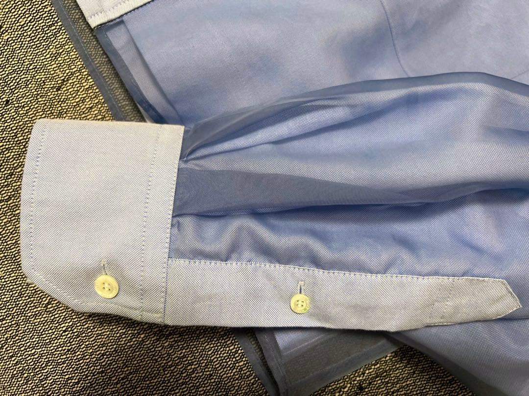 HYKE ▪️25AW▪️LAYERED OXFORD SHEER SHIRT