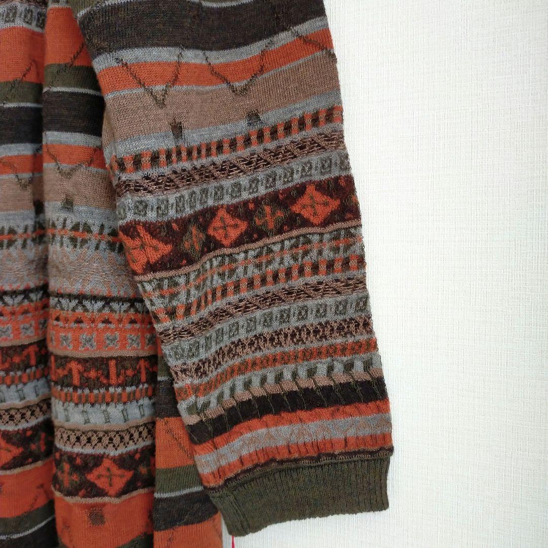 新品未使用 FUGAFUGAジャガードニットカーディガン ウールリネン