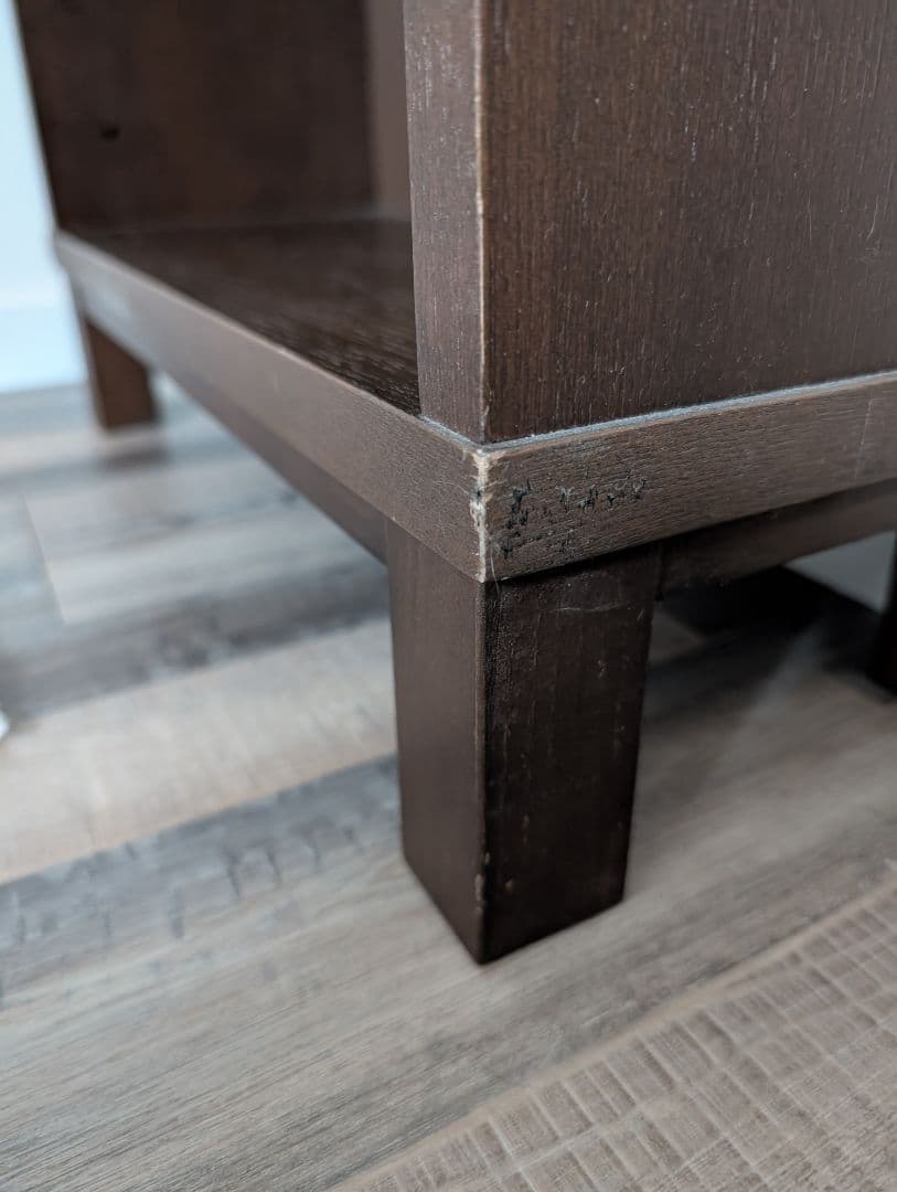 無印良品 　シェルフ 本棚　木製　ダークブラウン