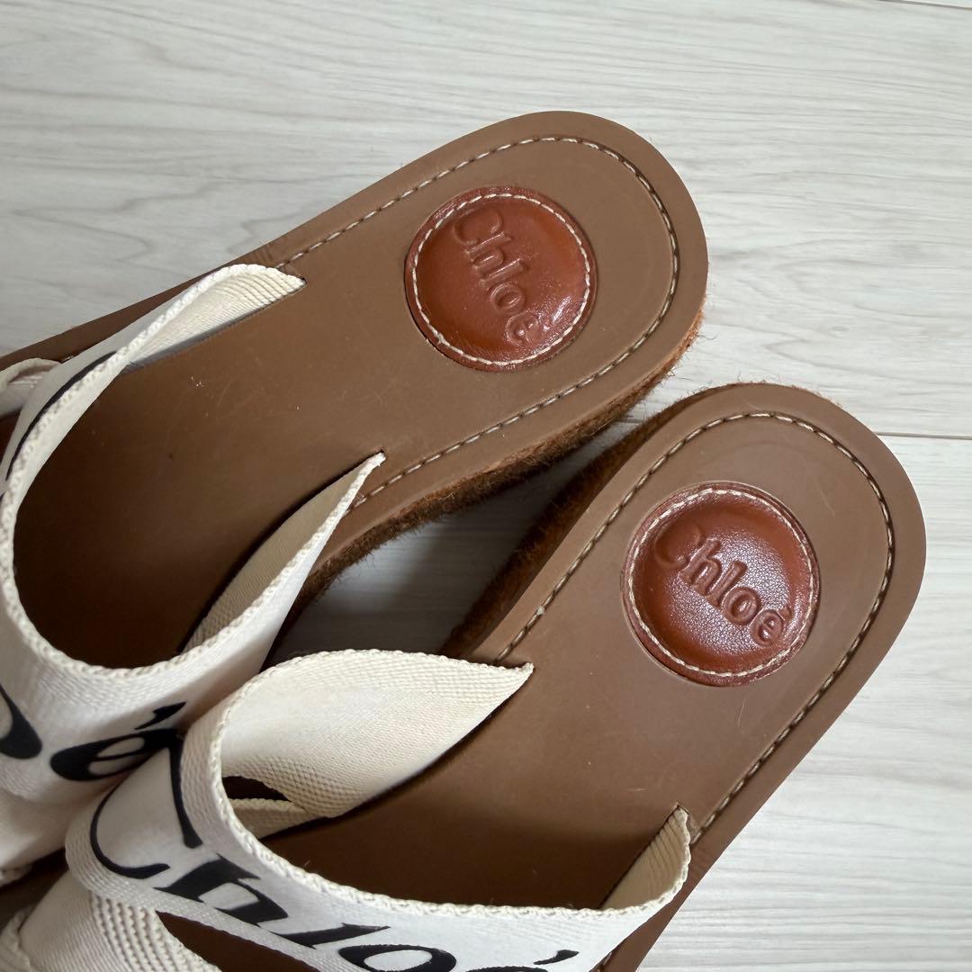 【値下げ不可❌】クロエ　ウェッジ　サンダル　厚底　24cm相当