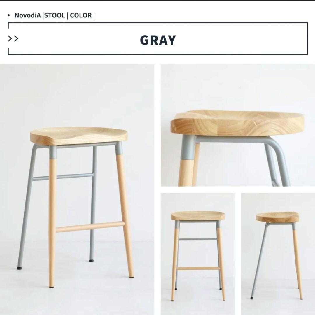 285未使用】BAR　スツール BAR　チェア 北欧 天然木 カウンターチェア