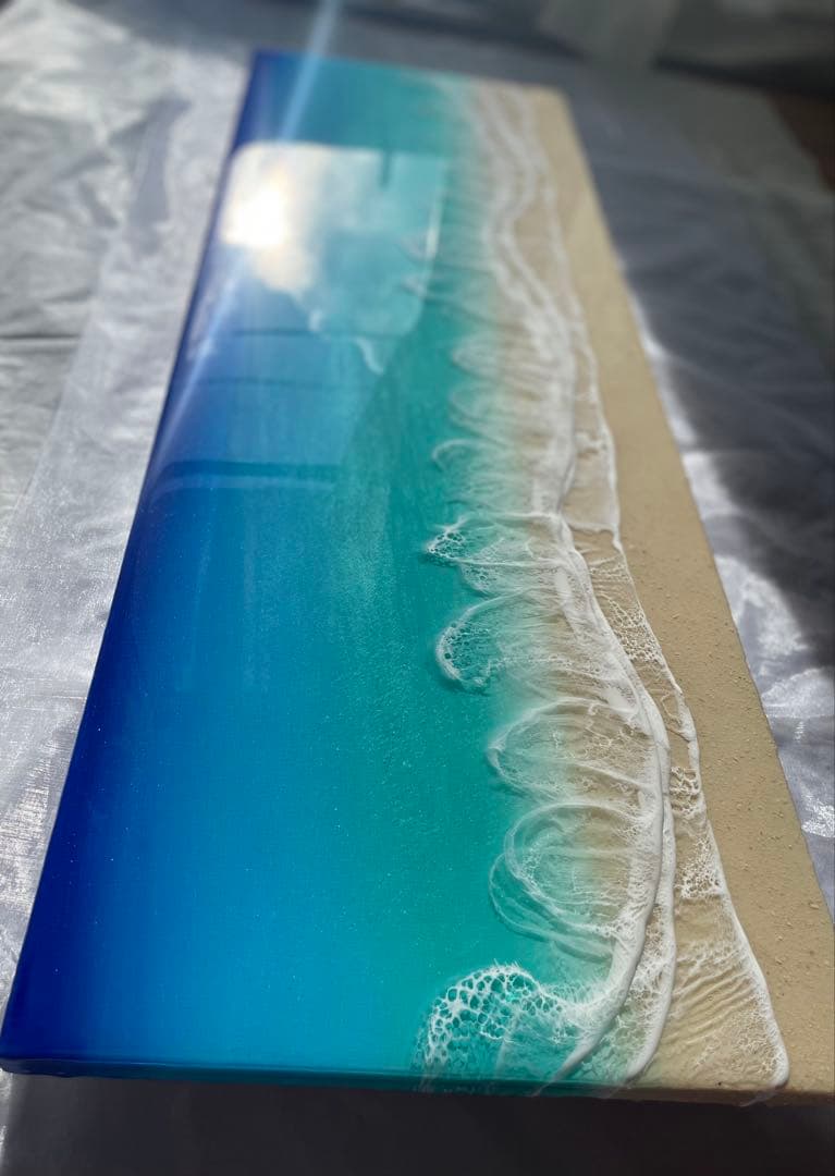 よっしー　オーシャンレジン　ロングパネル　W110㎝✖️H35㎝