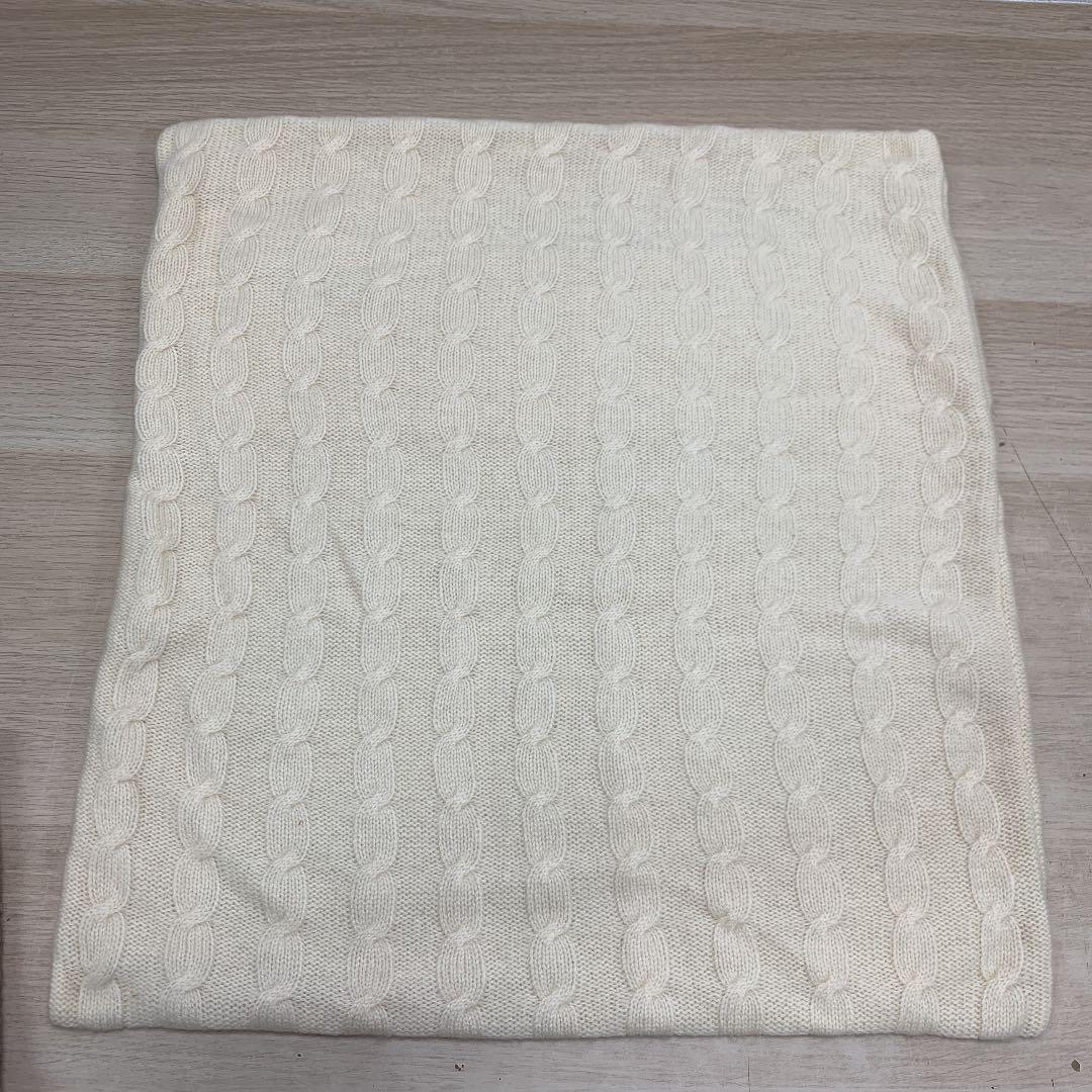 モデルルーム展示品 Oyuna カシミア クッションカバー オフホワイト